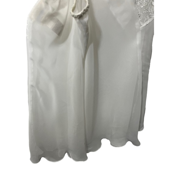INTIMO AMORE WHITE LACE SHEER CHEMISE LINGERIE TOP SIZE LARGE - Picture 13 of 13